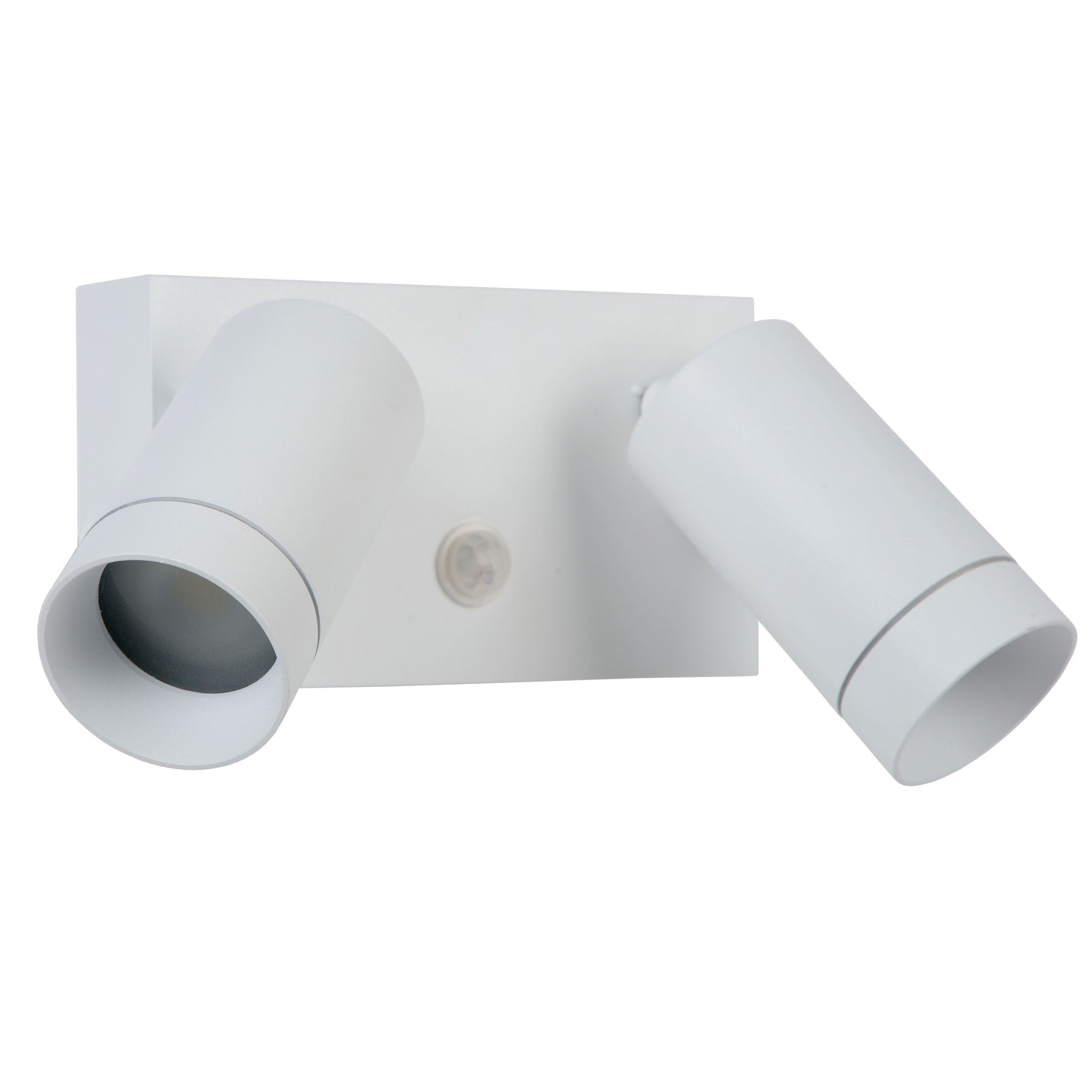 Lucide TAYLOR - Wall spotlight / Wall light Indoor/Outdoor - 2xGU10 - IP54 - Motion & Day/Night Sensor - White