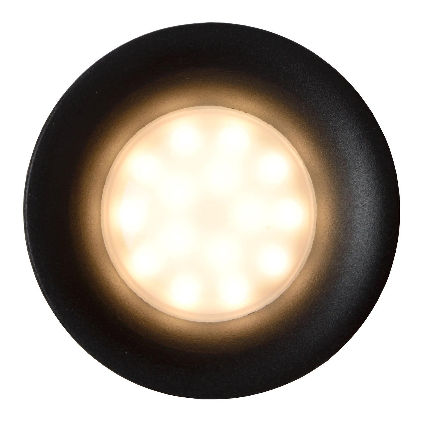 Lucide ZIVA - Recessed spotlight Bathroom - Ø 8,4 cm - 1xGU10 - IP44 - Black