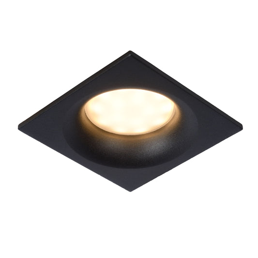 Lucide ZIVA - Recessed spotlight Bathroom - 1xGU10 - IP44 - Black