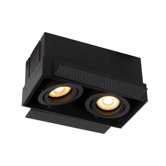 Lucide TRIMLESS - Recessed spotlight - 2xGU10 - Black