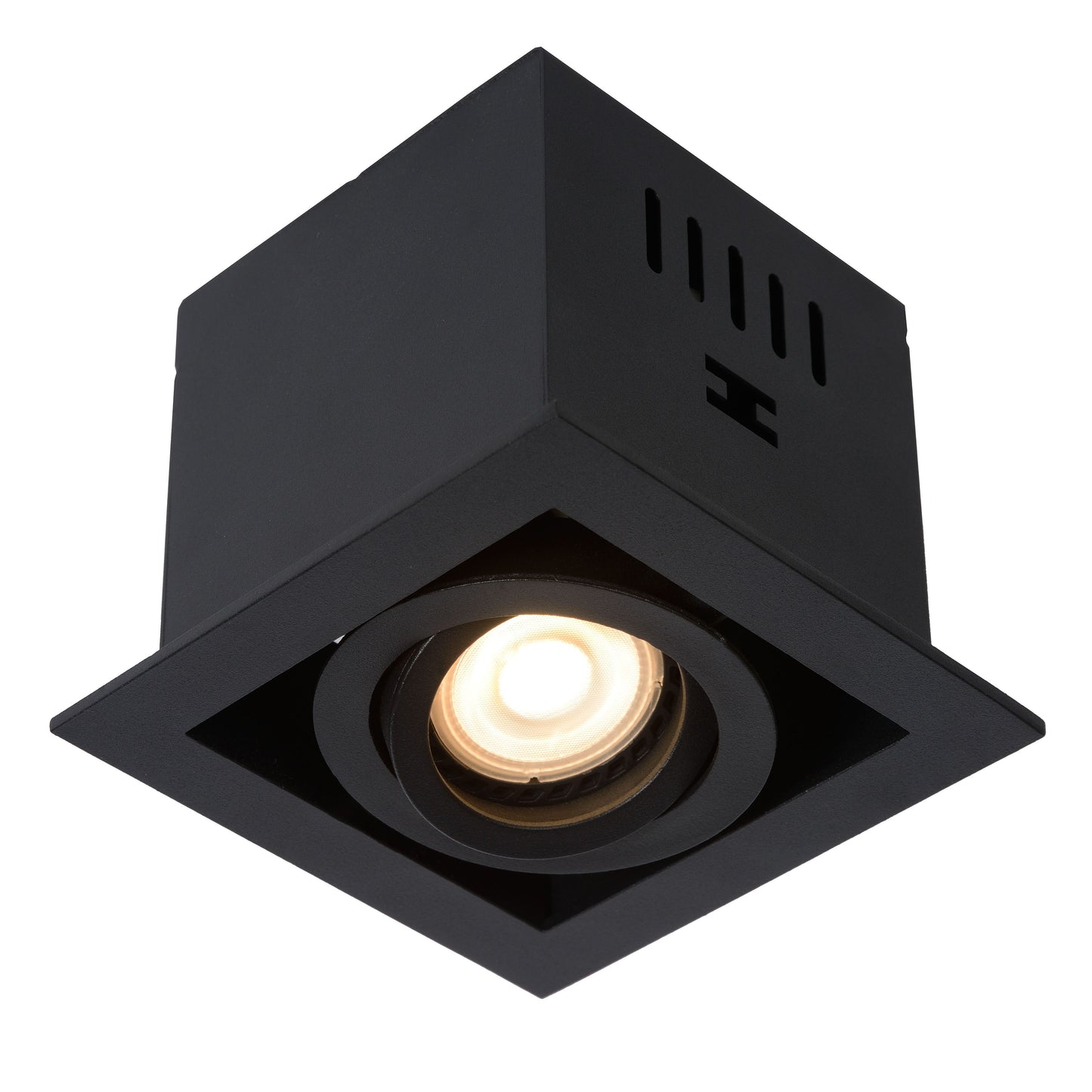 Lucide CHIMNEY - Recessed spotlight - 1xGU10 - Black