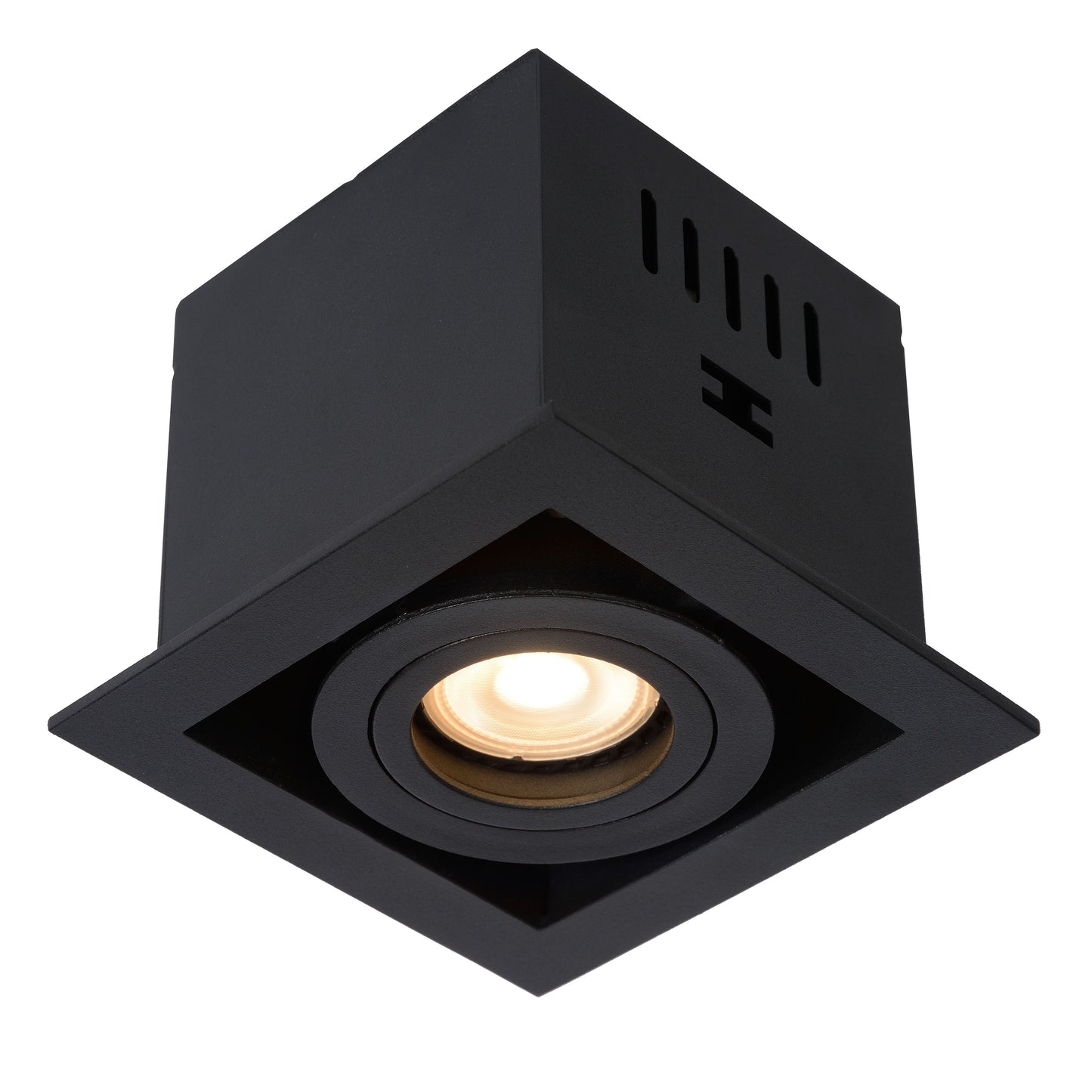 Lucide CHIMNEY - Recessed spotlight - 1xGU10 - Black