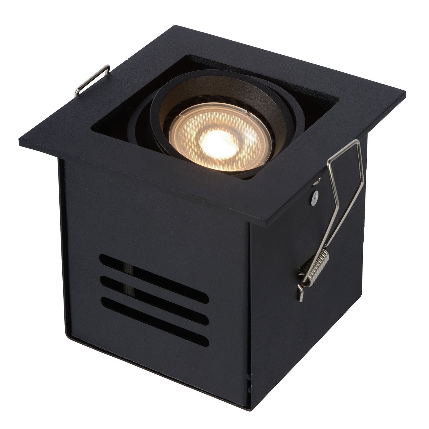 Lucide CHIMNEY - Recessed spotlight - 1xGU10 - Black