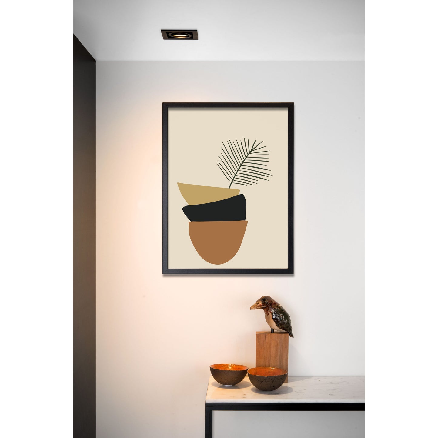 Lucide CHIMNEY - Recessed spotlight - 1xGU10 - Black