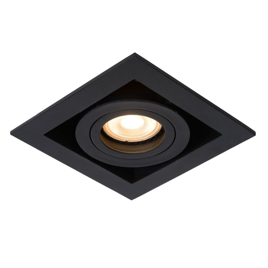 Lucide CHIMNEY - Recessed spotlight - 1xGU10 - Black