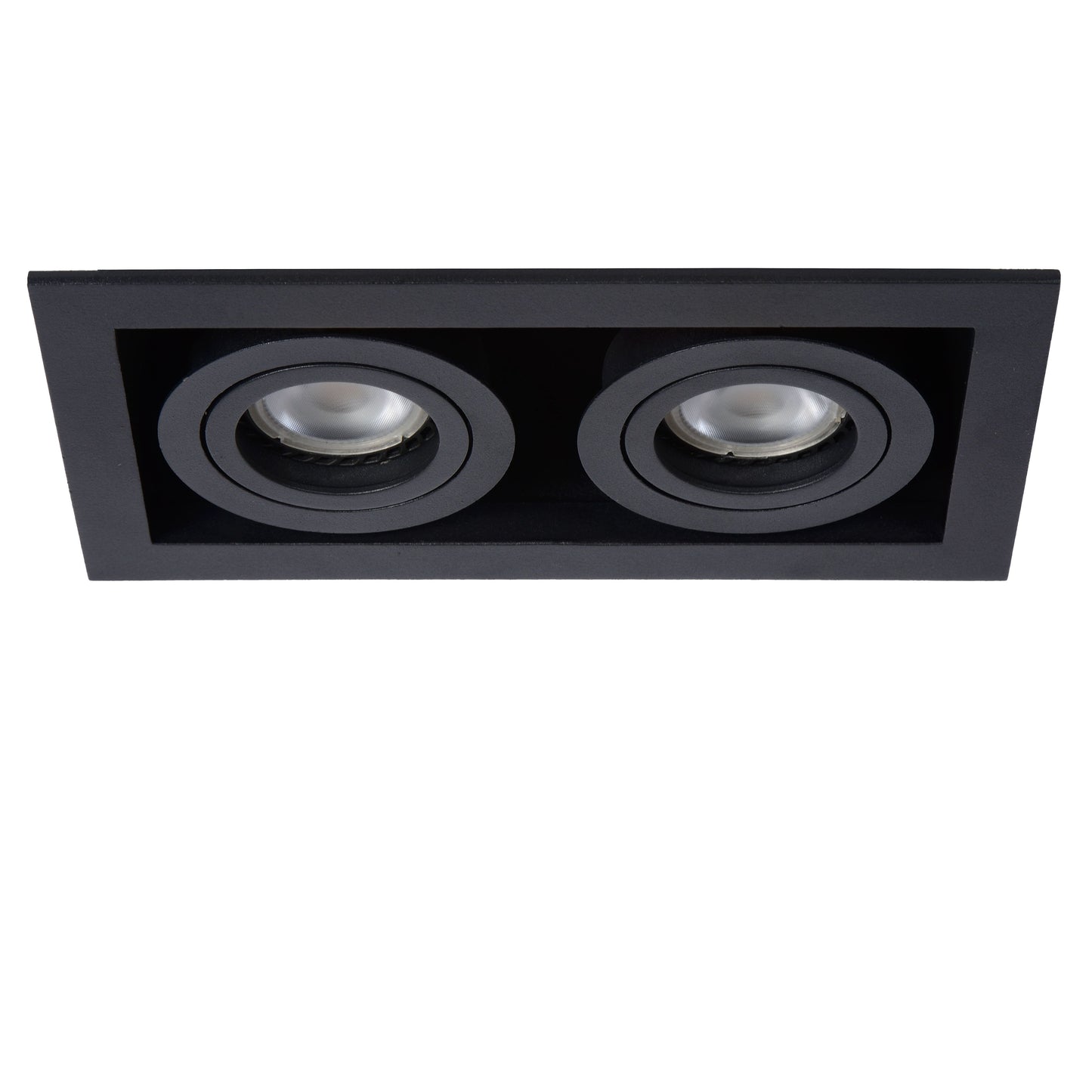 Lucide CHIMNEY - Recessed spotlight - 2xGU10 - Black