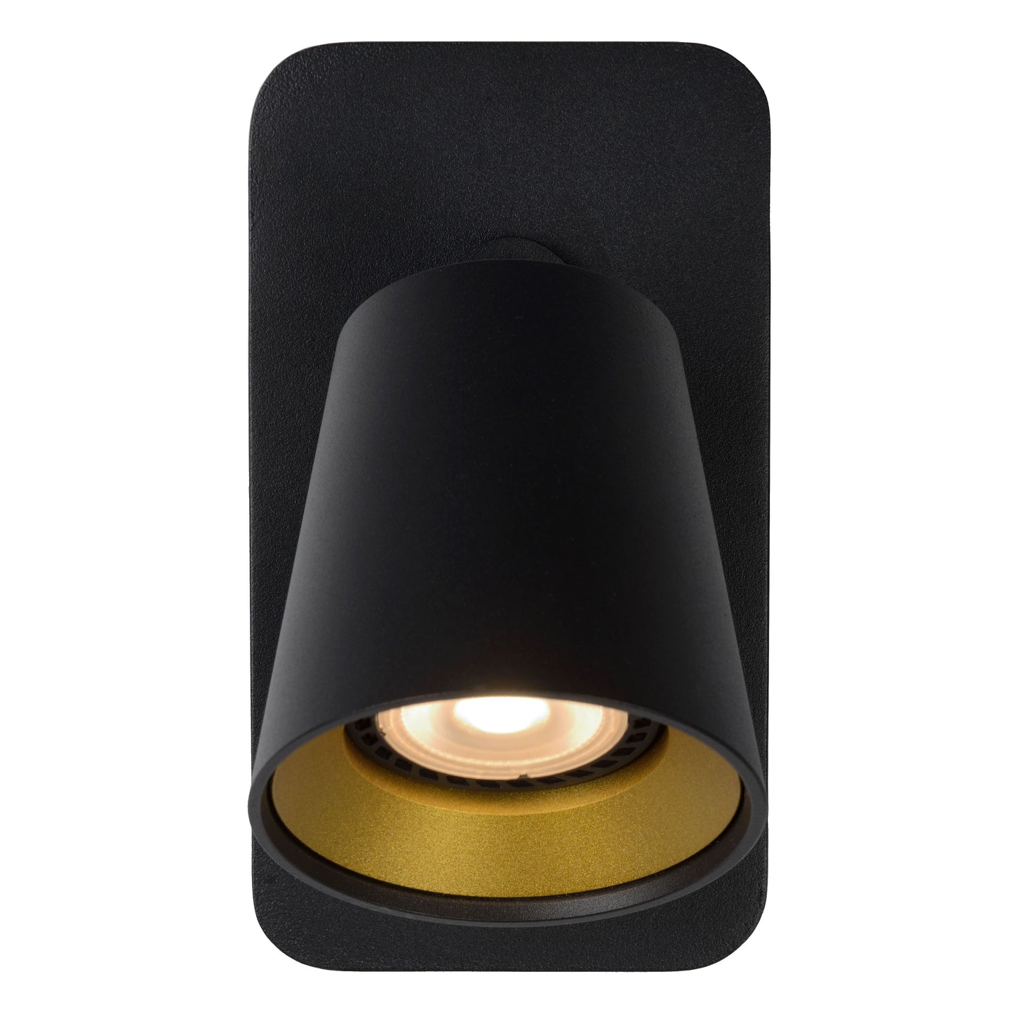 Lucide TURNON - Bedside lamp / Wall light - LED Dim to warm - GU10 - 1x5W 2200K/3000K - Black