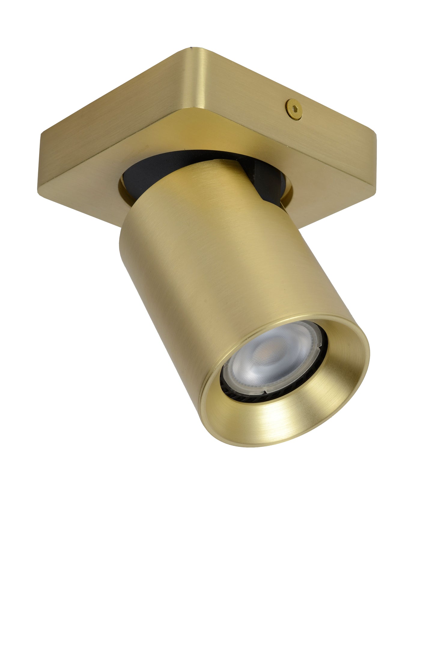 Lucide NIGEL - Ceiling spotlight - LED Dim to warm - GU10 - 1x5W 2200K/3000K - Matt Gold / Brass