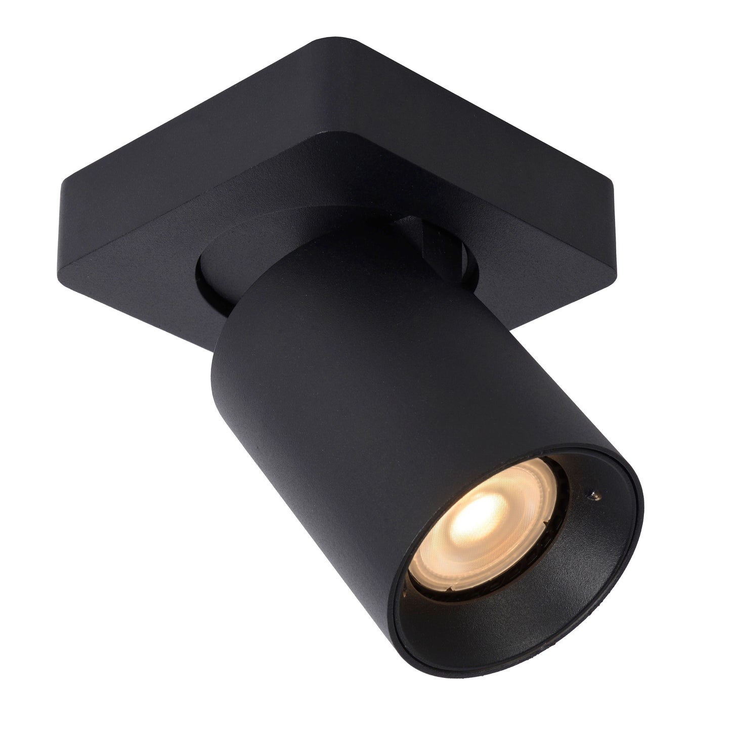 Lucide NIGEL - Ceiling spotlight - LED Dim to warm - GU10 - 1x5W 2200K/3000K - Black