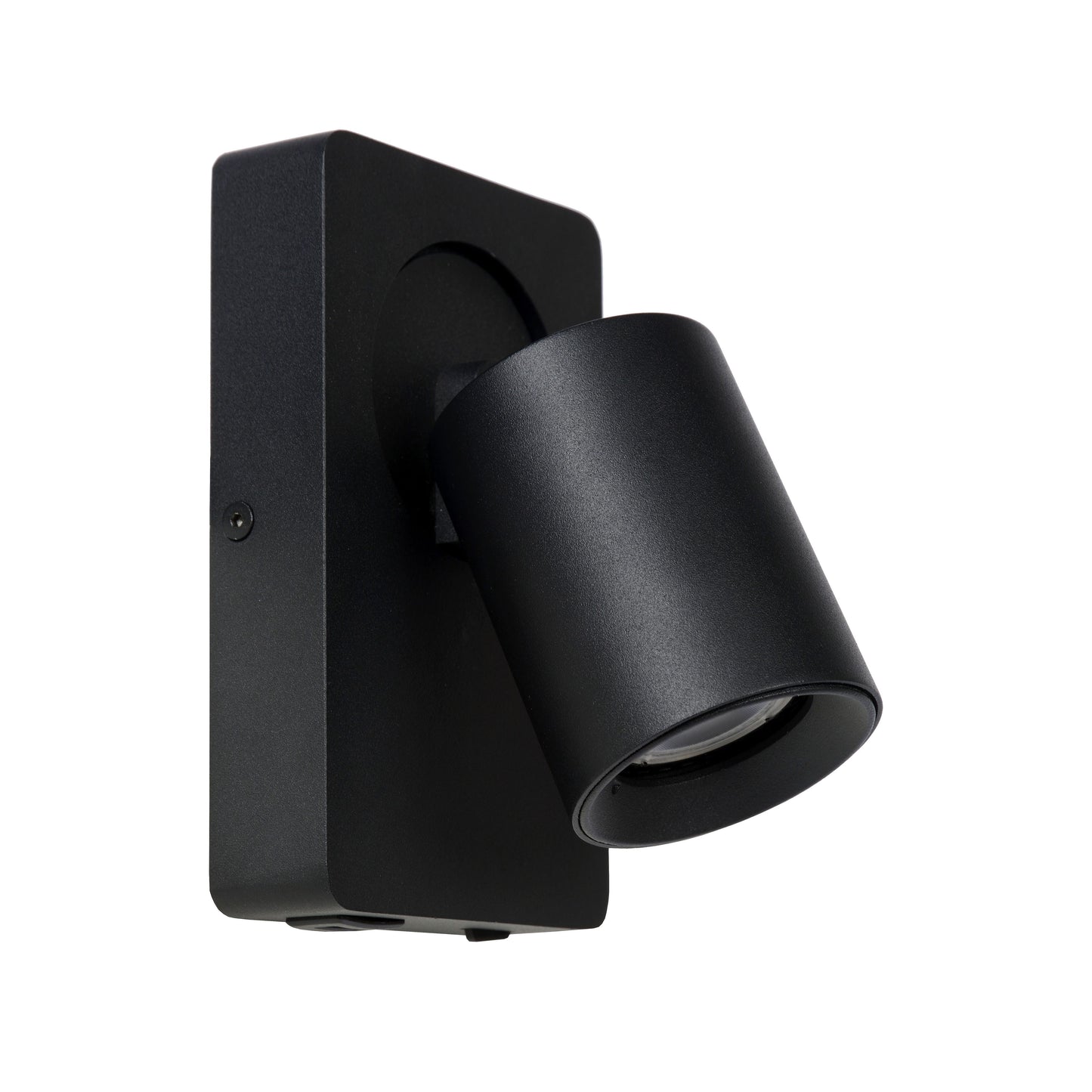 Lucide NIGEL - Bedside lamp / Wall light - LED Dim. - GU10 - 1x5W 2200K/3000K - With USB charging point - Black