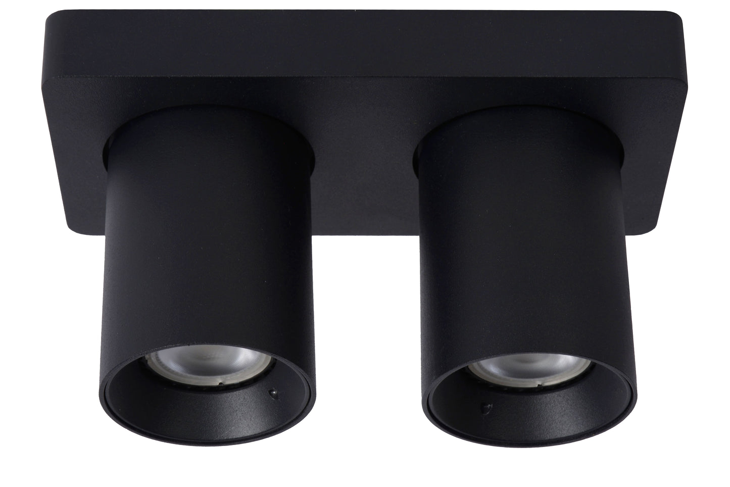 Lucide NIGEL - Ceiling spotlight - LED Dim to warm - GU10 - 2x5W 2200K/3000K - Black