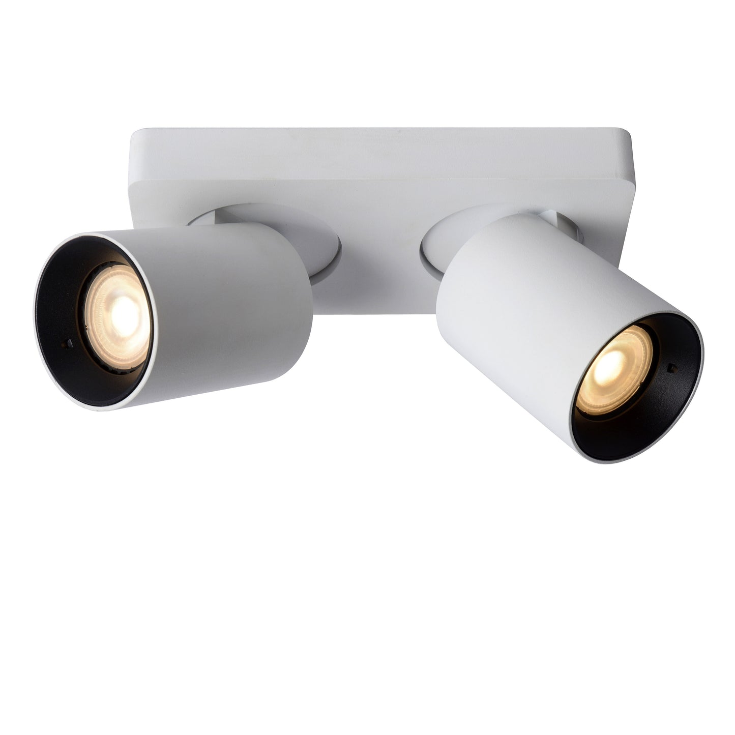 Lucide NIGEL - Ceiling spotlight - LED Dim to warm - GU10 - 2x5W 2200K/3000K - White