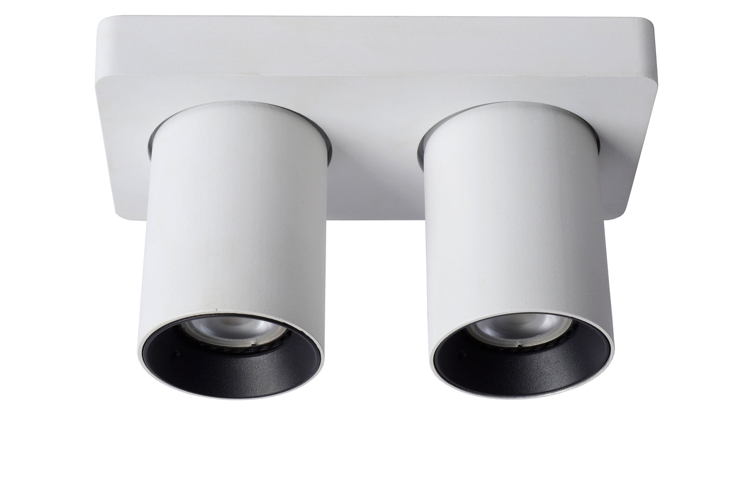 Lucide NIGEL - Ceiling spotlight - LED Dim to warm - GU10 - 2x5W 2200K/3000K - White