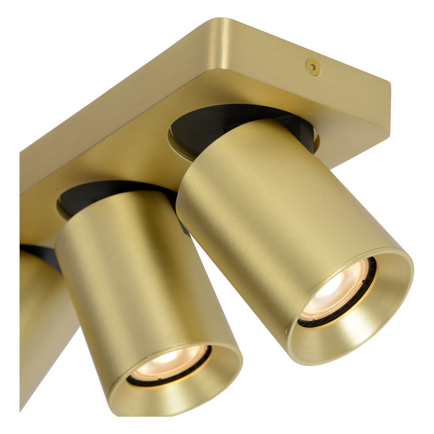 Lucide NIGEL - Ceiling spotlight - LED Dim to warm - GU10 - 3x5W 2200K/3000K - Matt Gold / Brass