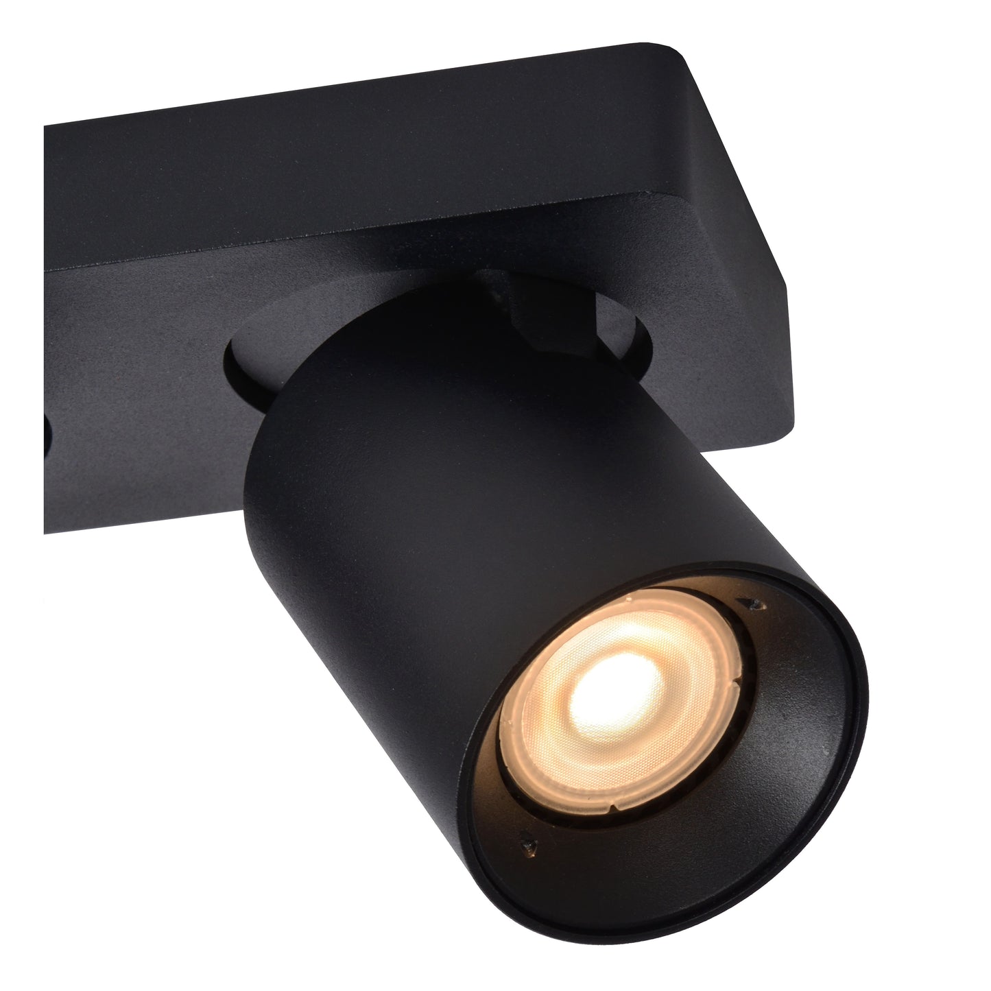 Lucide NIGEL - Ceiling spotlight - LED Dim to warm - GU10 - 3x5W 2200K/3000K - Black