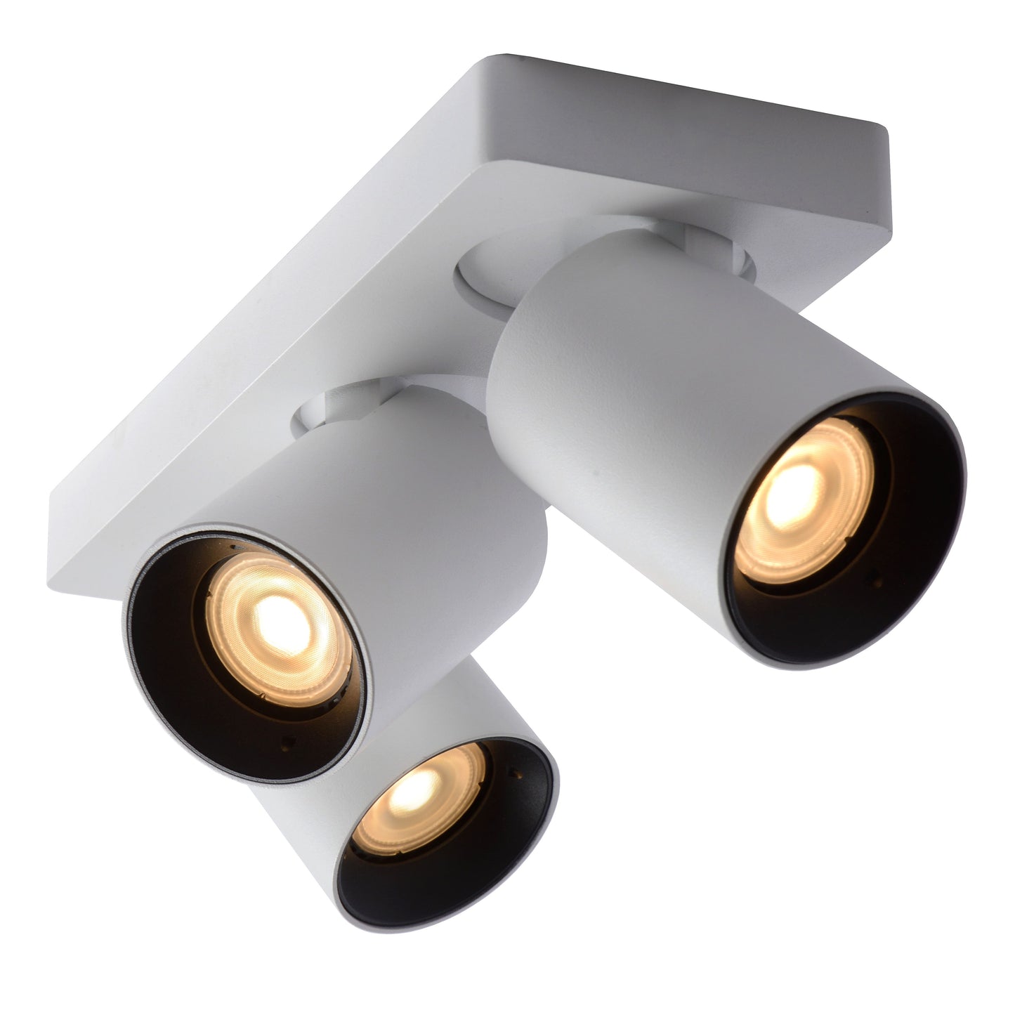 Lucide NIGEL - Ceiling spotlight - LED Dim to warm - GU10 - 3x5W 2200K/3000K - White