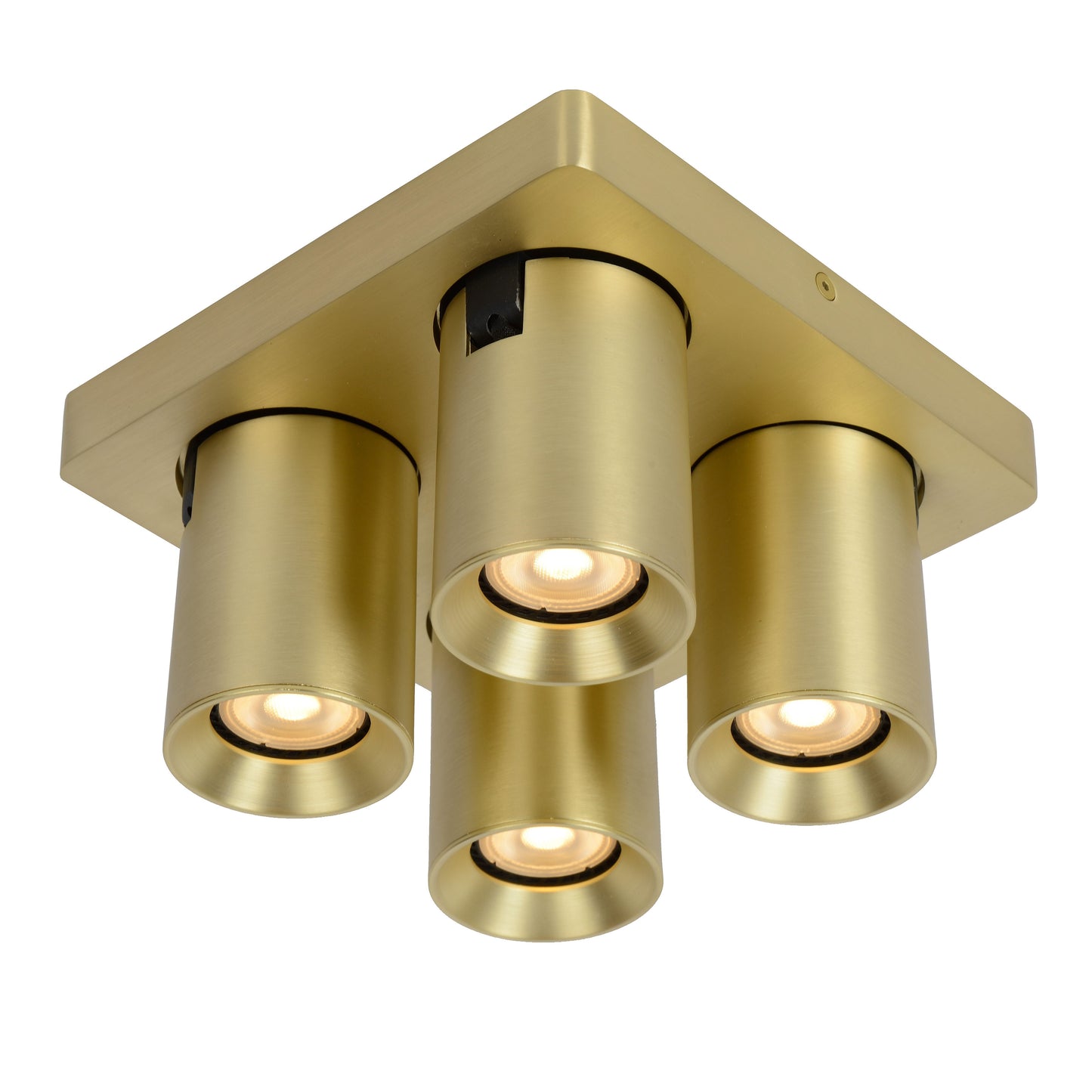 Lucide NIGEL - Ceiling spotlight - LED Dim to warm - GU10 - 4x5W 2200K/3000K - Matt Gold / Brass