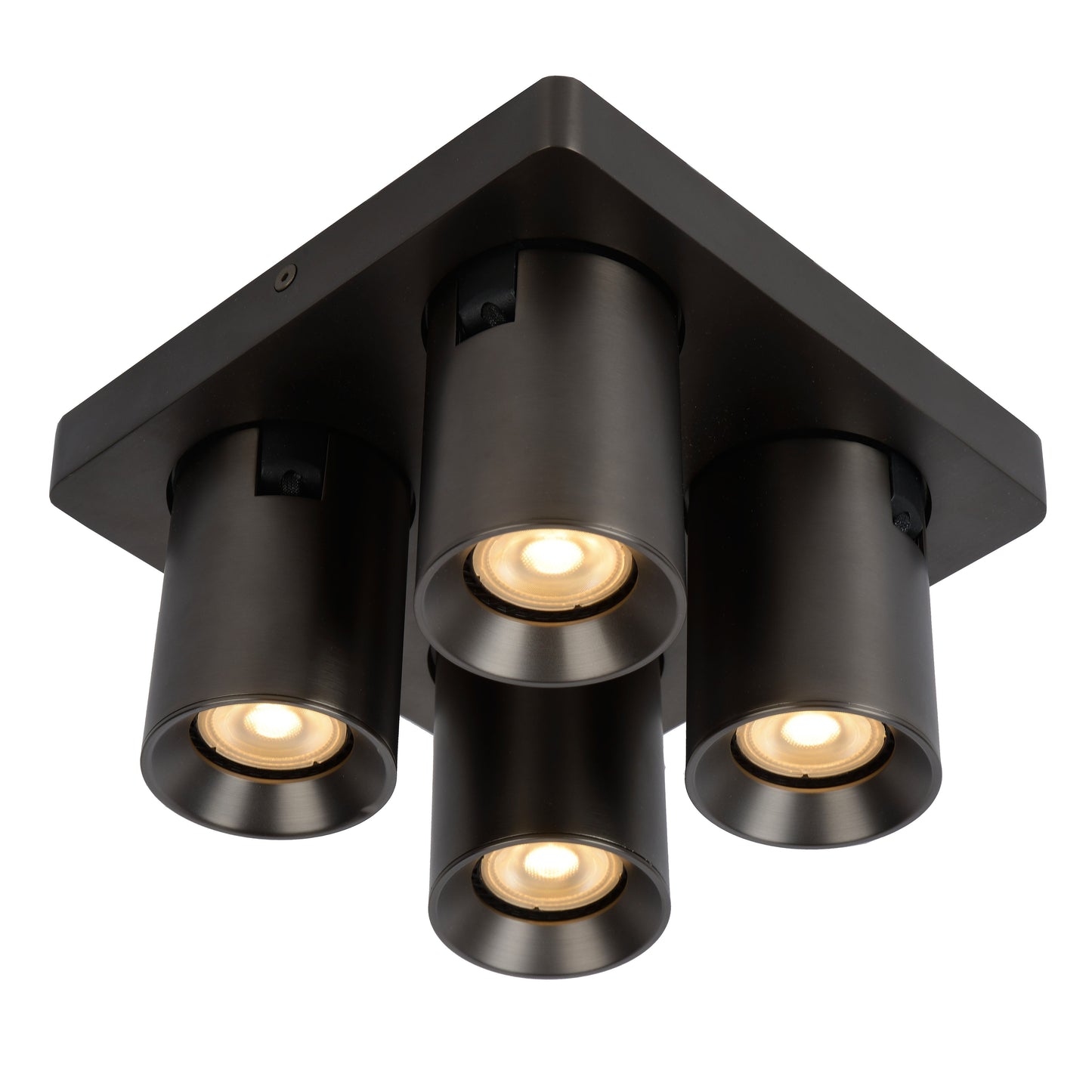 Lucide NIGEL - Ceiling spotlight - LED Dim to warm - GU10 - 4x5W 2200K/3000K - Anthracite