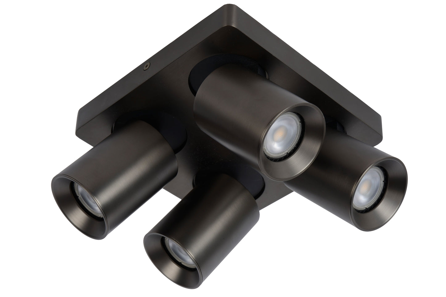 Lucide NIGEL - Ceiling spotlight - LED Dim to warm - GU10 - 4x5W 2200K/3000K - Anthracite