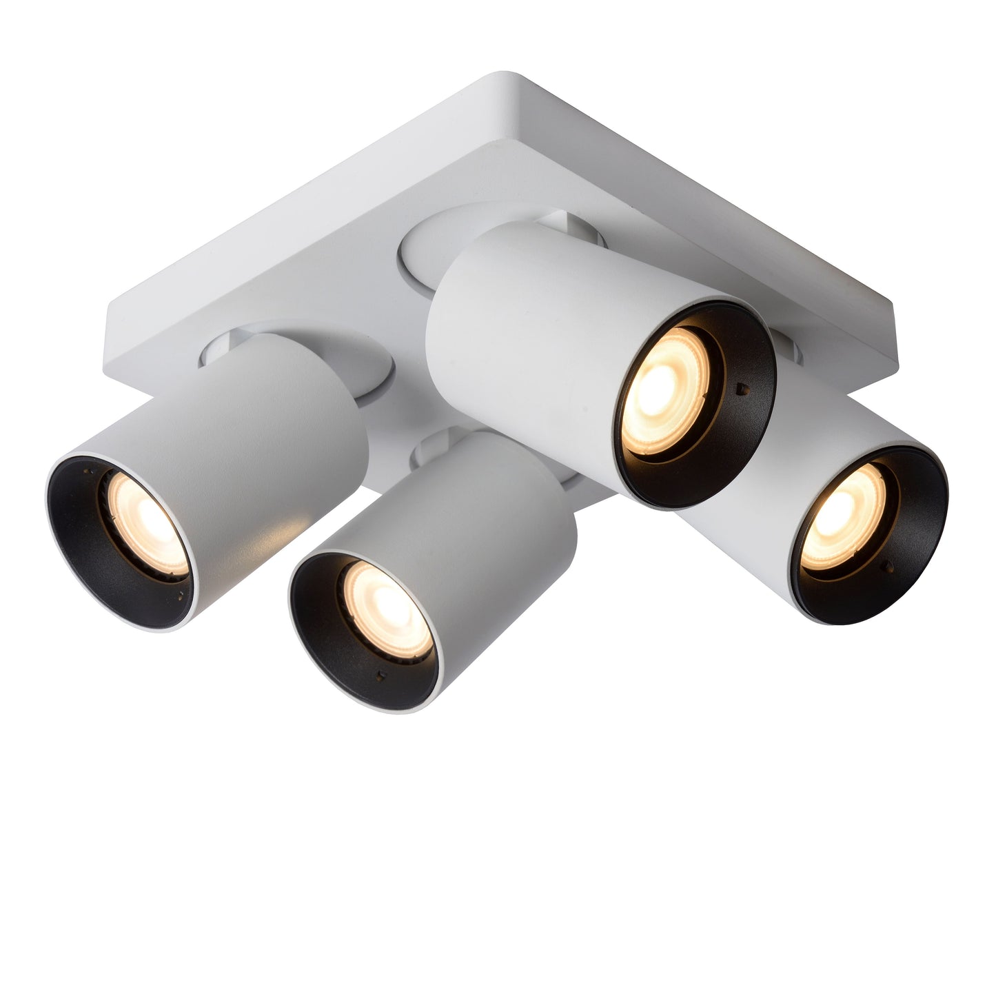 Lucide NIGEL - Ceiling spotlight - LED Dim to warm - GU10 - 4x5W 2200K/3000K - White