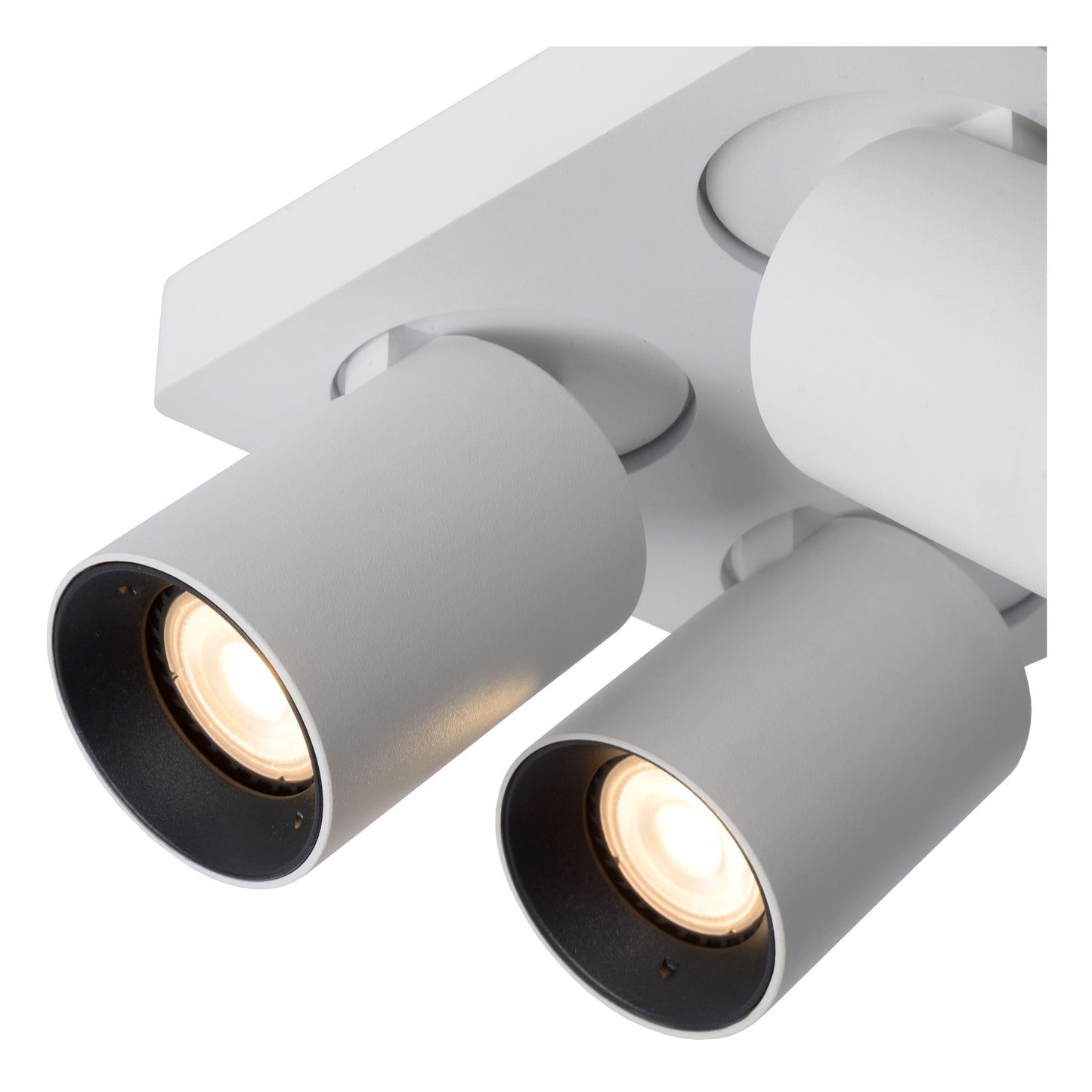 Lucide NIGEL - Ceiling spotlight - LED Dim to warm - GU10 - 4x5W 2200K/3000K - White