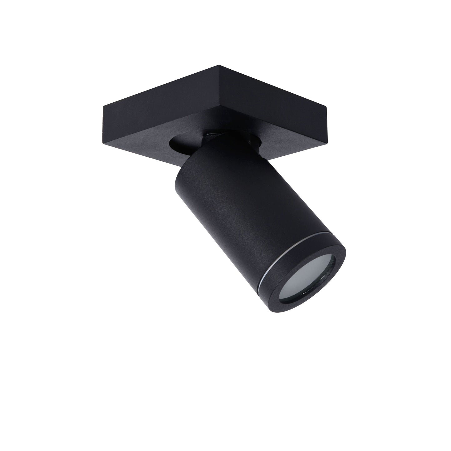 Lucide TAYLOR - Ceiling spotlight Bathroom - LED Dim to warm - GU10 - 1x5W 2200K/3000K - IP44 - Black