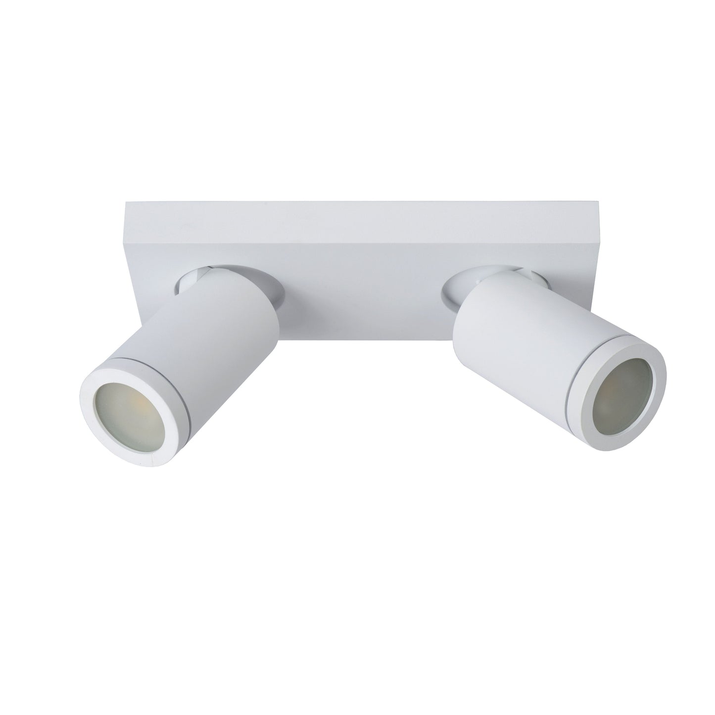 Lucide TAYLOR - Ceiling spotlight Bathroom - LED Dim to warm - GU10 - 2x5W 2200K/3000K - IP44 - White