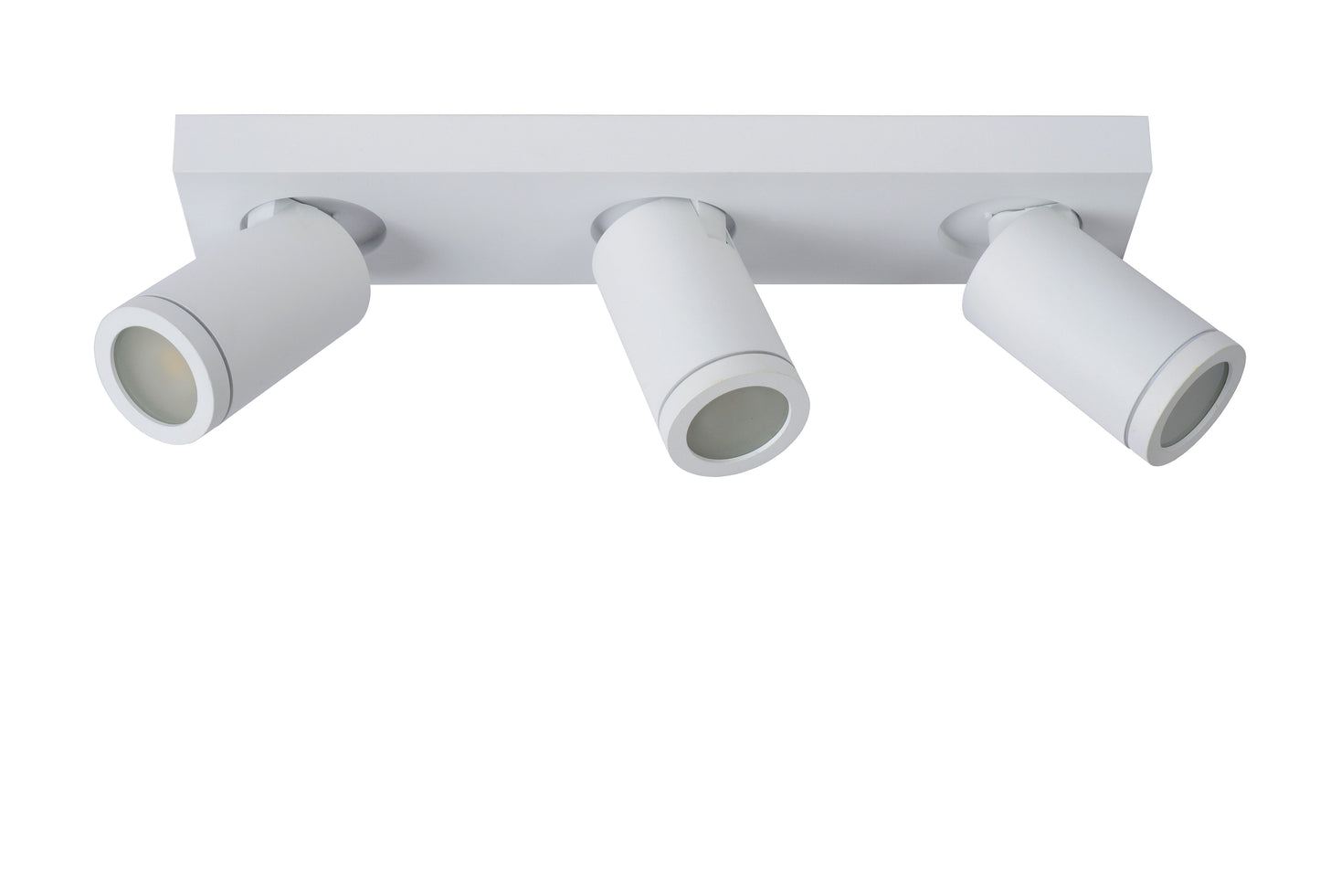 Lucide TAYLOR - Ceiling spotlight Bathroom - LED Dim to warm - GU10 - 3x5W 2200K/3000K - IP44 - White