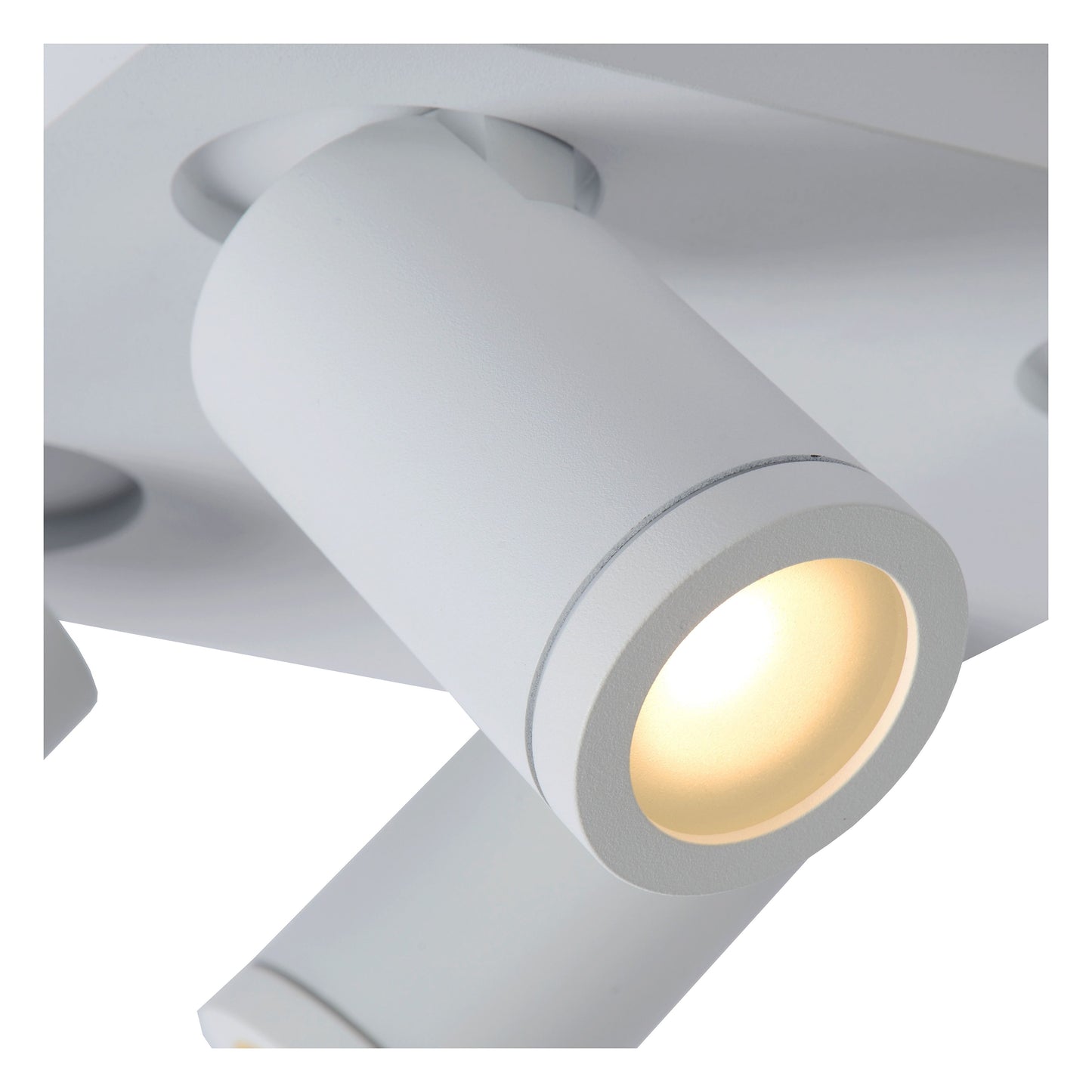 Lucide TAYLOR - Ceiling spotlight Bathroom - LED Dim to warm - GU10 - 4x5W 2200K/3000K - IP44 - White