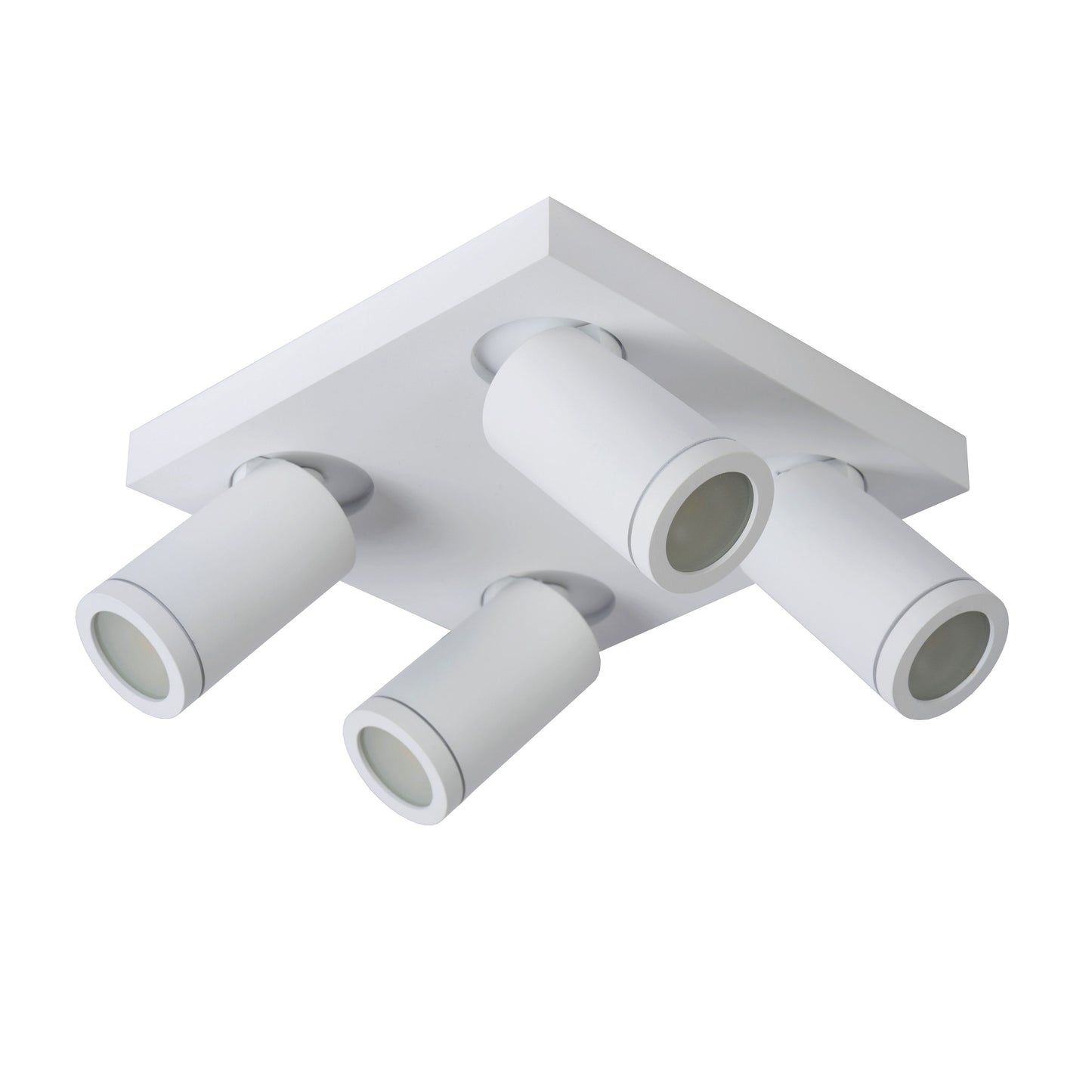 Lucide TAYLOR - Ceiling spotlight Bathroom - LED Dim to warm - GU10 - 4x5W 2200K/3000K - IP44 - White