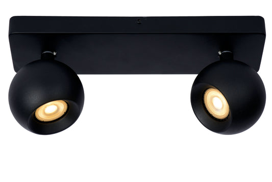 Lucide FAVORI - Ceiling spotlight - 2xGU10 - Black