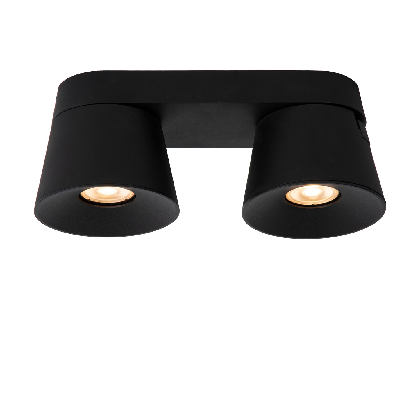 Lucide TRIGONO - Ceiling spotlight - 2xGU10 - Black