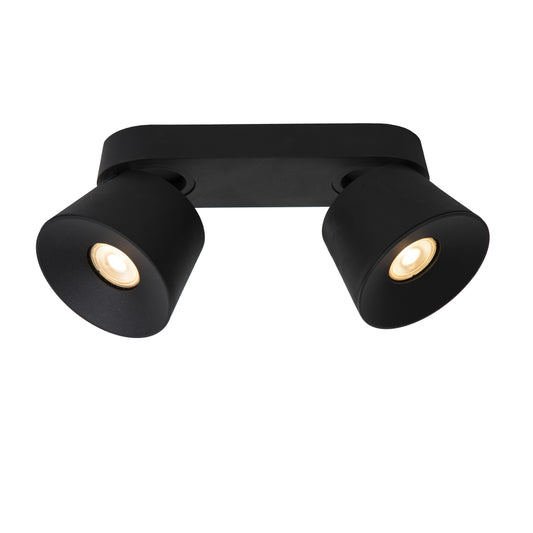 Lucide TRIGONO - Ceiling spotlight - 2xGU10 - Black