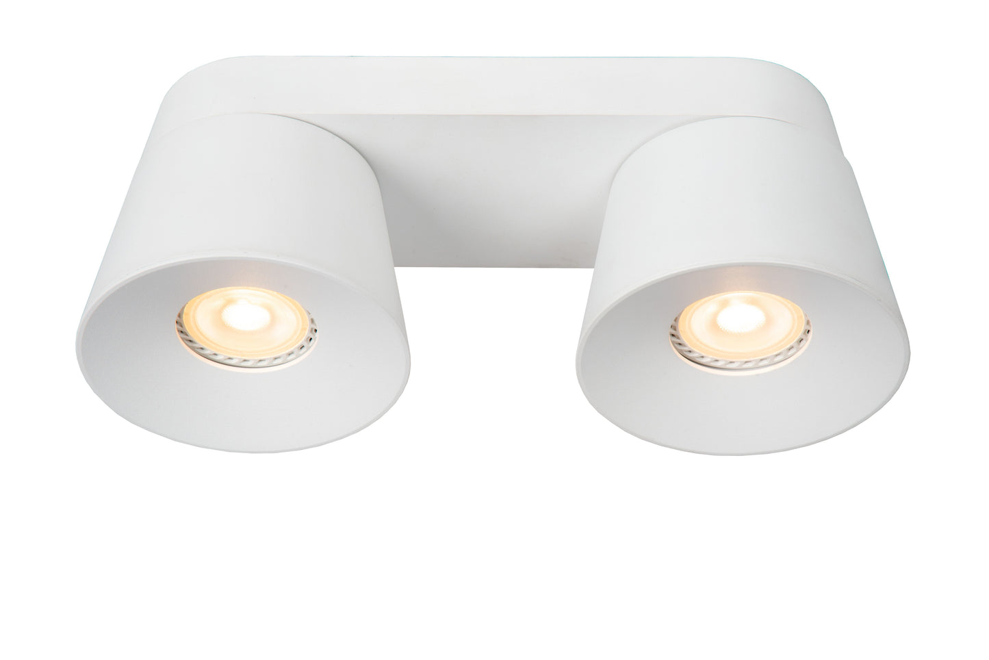 Lucide TRIGONO - Ceiling spotlight - 2xGU10 - White