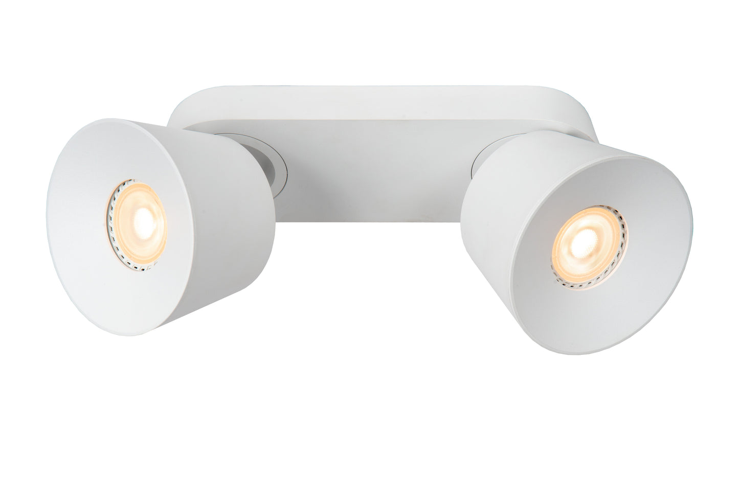 Lucide TRIGONO - Ceiling spotlight - 2xGU10 - White