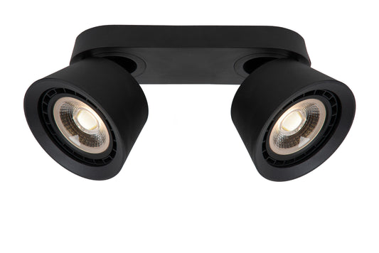 Lucide TRIGONO - Ceiling spotlight - 2xGU10 (ES111) - Black