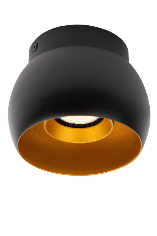 Lucide TORBEN - Ceiling spotlight - Ø 12,5 cm - 1xGU10 - Black