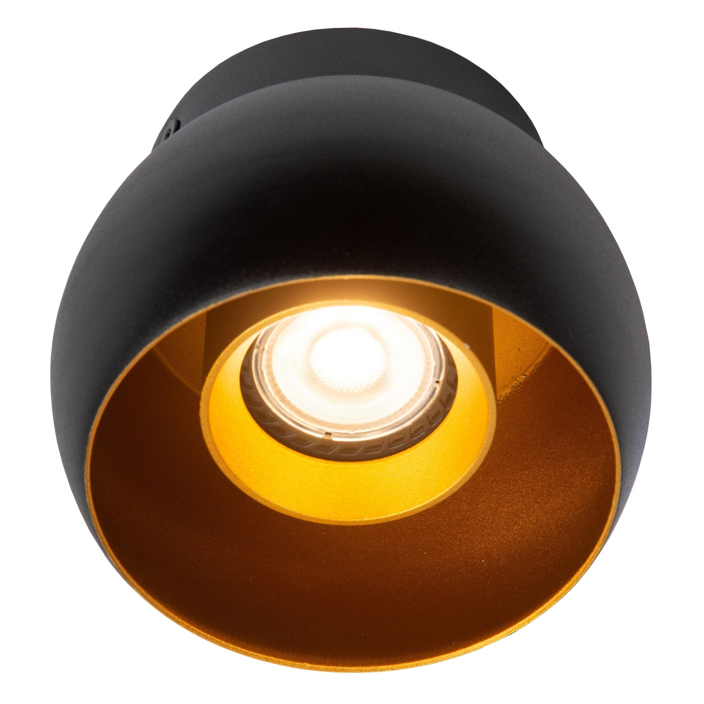 Lucide TORBEN - Ceiling spotlight - Ø 12,5 cm - 1xGU10 - Black