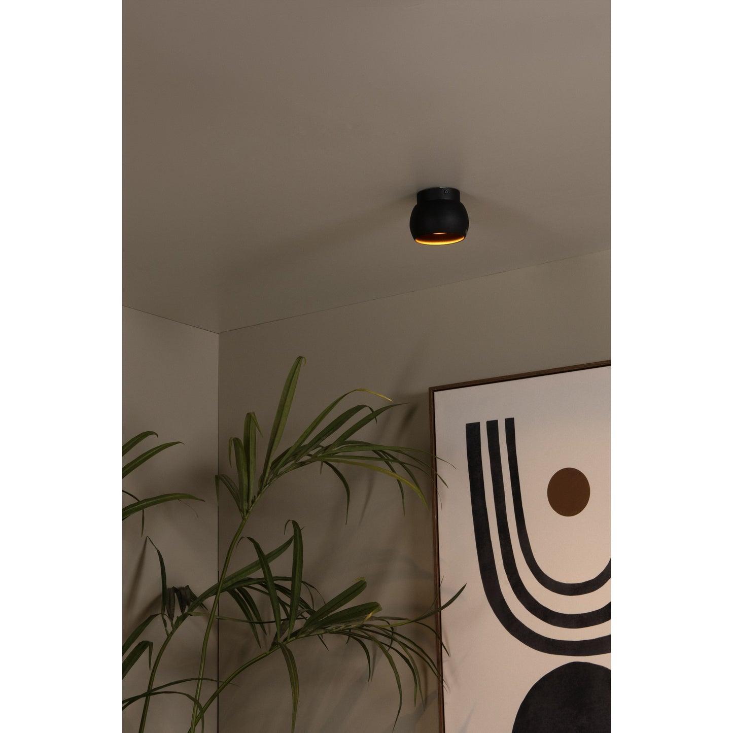 Lucide TORBEN - Ceiling spotlight - Ø 12,5 cm - 1xGU10 - Black