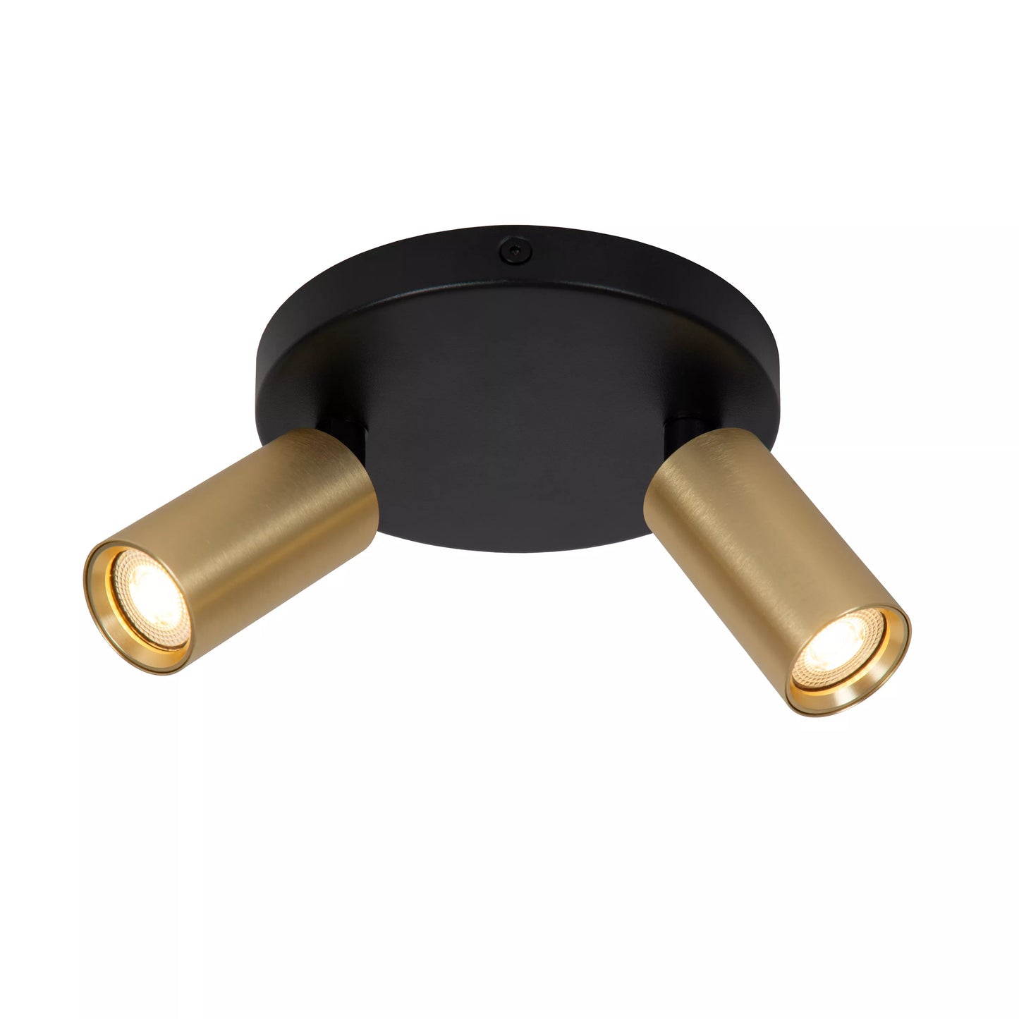 Lucide RITMO - Ceiling spotlight - Ø 15 cm - 2xGU10 (MR11) - Matt Gold / Brass