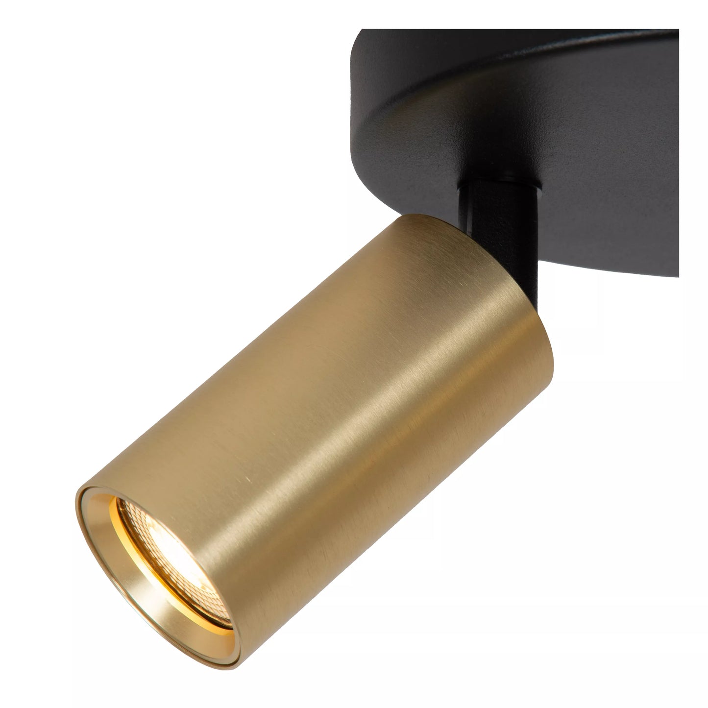 Lucide RITMO - Ceiling spotlight - Ø 15 cm - 2xGU10 (MR11) - Matt Gold / Brass