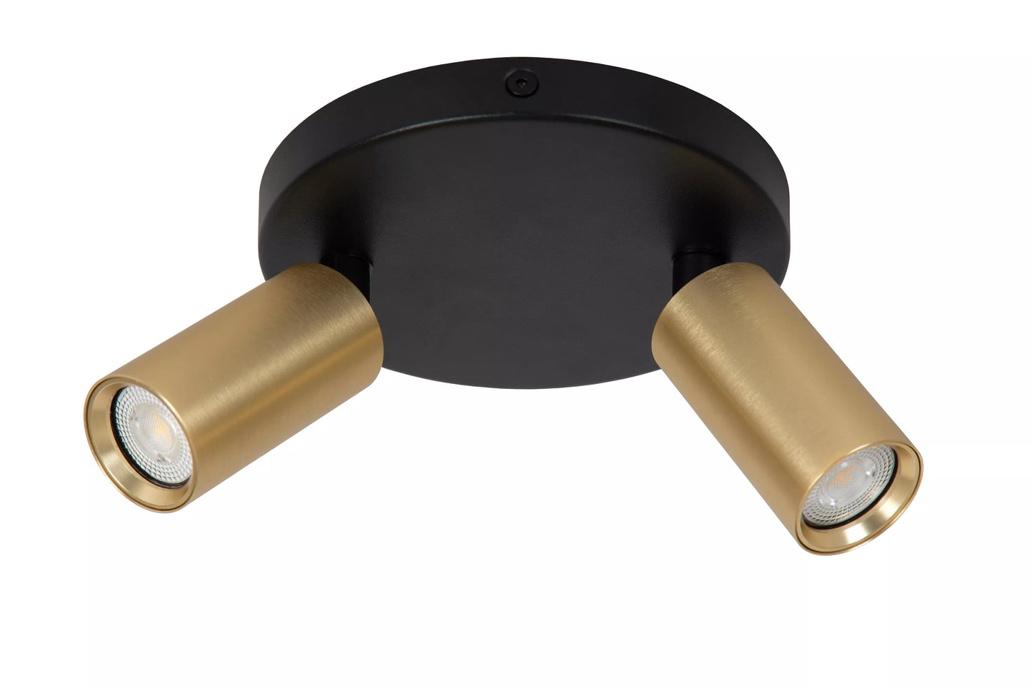 Lucide RITMO - Ceiling spotlight - Ø 15 cm - 2xGU10 (MR11) - Matt Gold / Brass