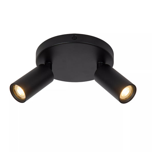 Lucide RITMO - Ceiling spotlight - Ø 15 cm - 2xGU10 (MR11) - Black