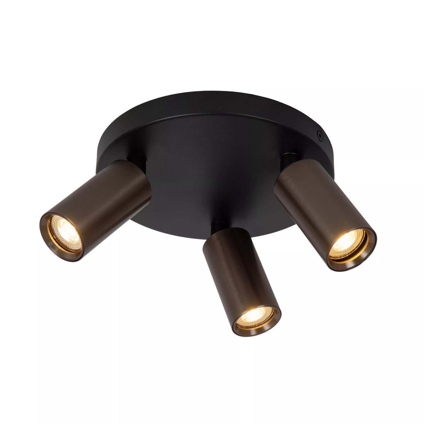 Lucide RITMO - Ceiling spotlight - Ø 18 cm - 3xGU10 (MR11) - Coffee