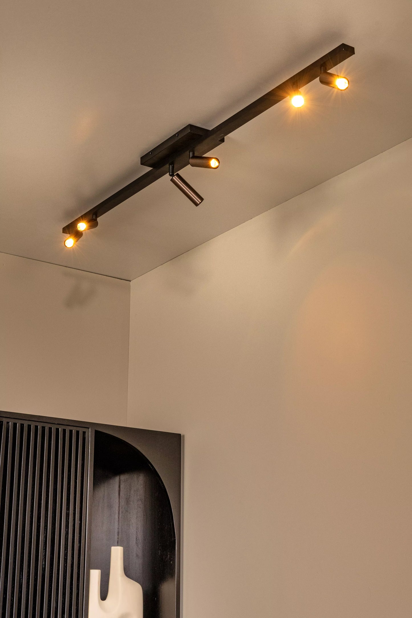 Lucide KEONI - Ceiling spotlight - 6xG9 - Coffee | Essential