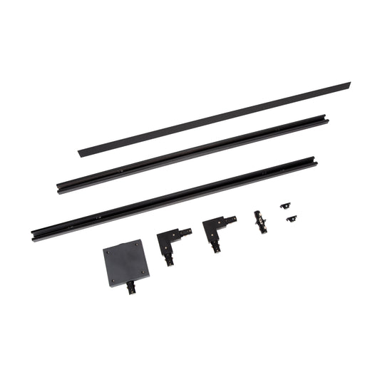 Lucide TRACK Starter set - 1-circuit Track lighting system - 2 meters - Black