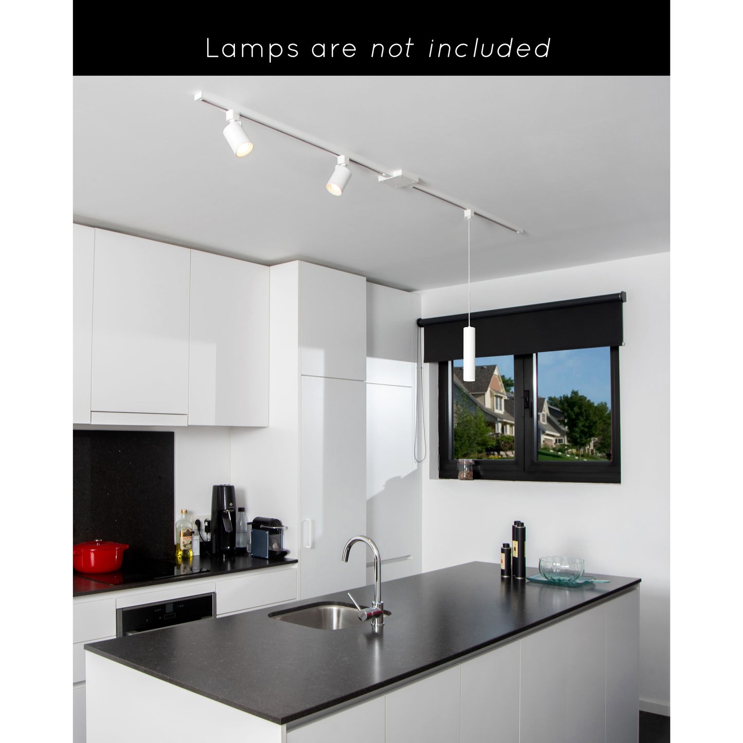 Lucide TRACK Starter set - 1-circuit Track lighting system - 2 meters - White