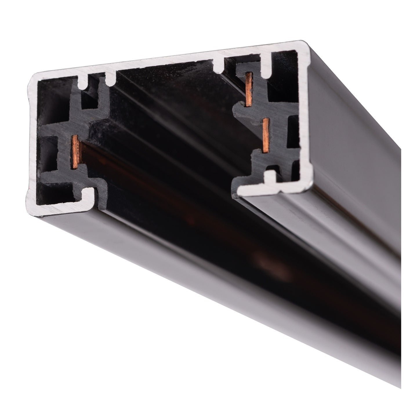 Lucide TRACK Track - 1-circuit Track lighting system - 1 meter - Black (Extension)