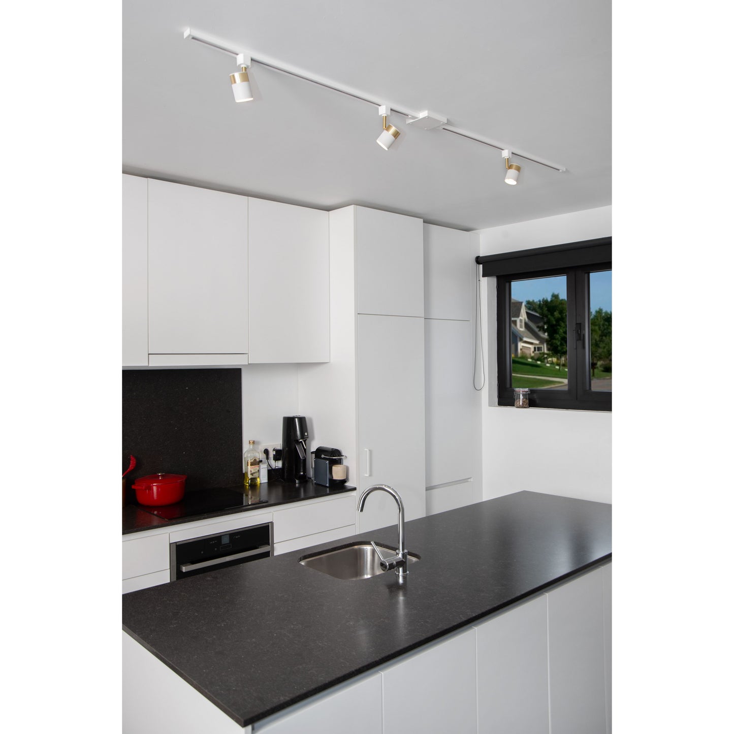 Lucide TRACK Track - 1-circuit Track lighting system - 1 meter - White (Extension)