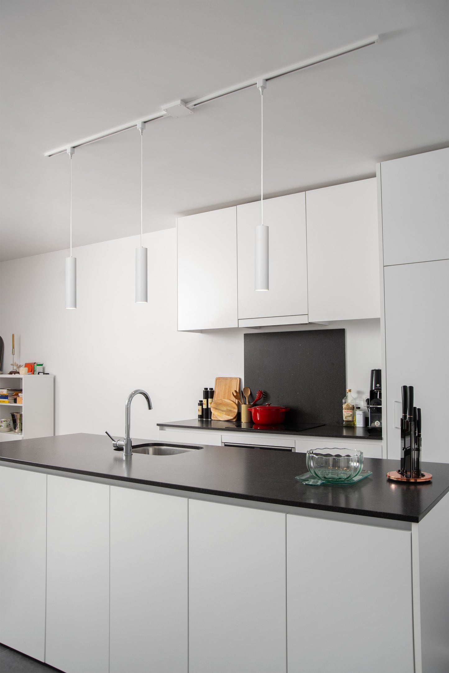 Lucide TRACK FLORIS pendant - 1-circuit Track lighting system - 1xGU10 - White (Extension)